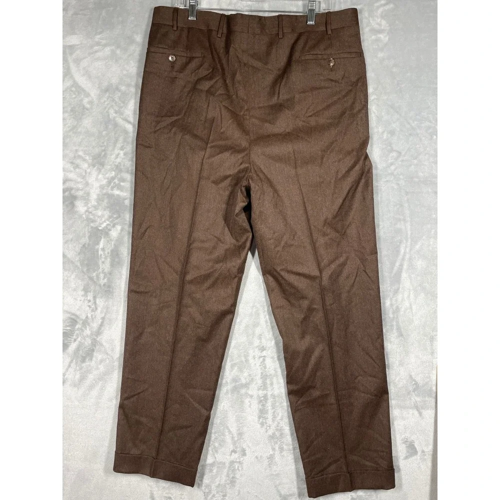 Corneliani brown pleated